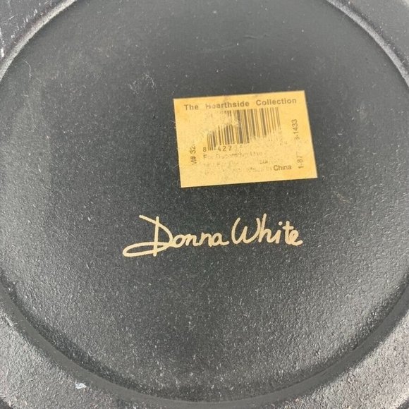 Faith Will Light The Way Painted Decorative Wood Plate Donna White Rustic Farm - Picture 7 of 8